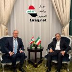 وزير الخارجية الإيراني، عباس عراقتشي، ونظيره اللبناني يوسف رجي